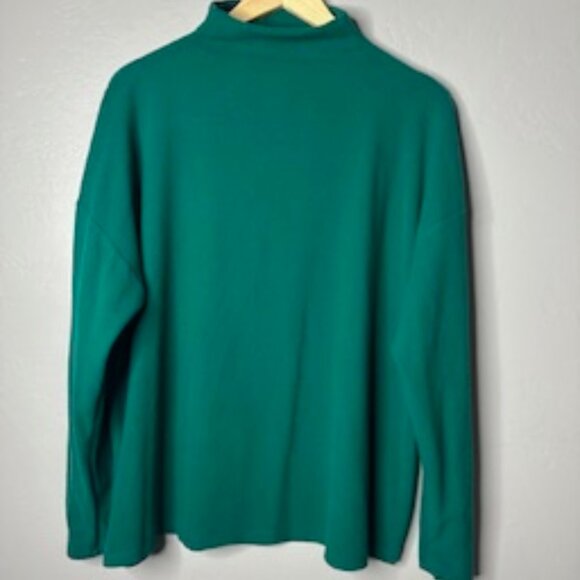 Cashmere Feel Turtleneck Sweater Teal SZ XXL NEW - Picture 2 of 8